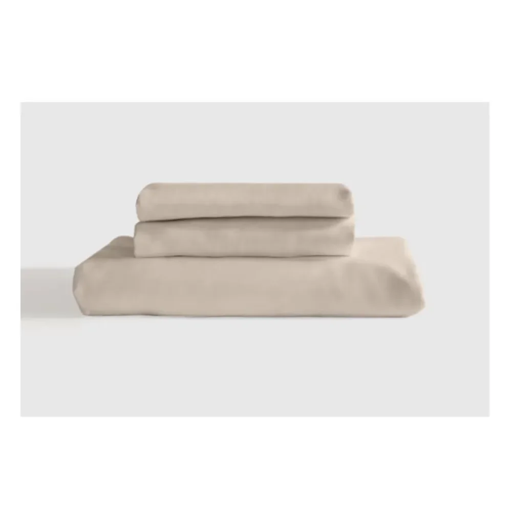 Quince Organic Bamboo King Fitted Sheet Sand NWOT